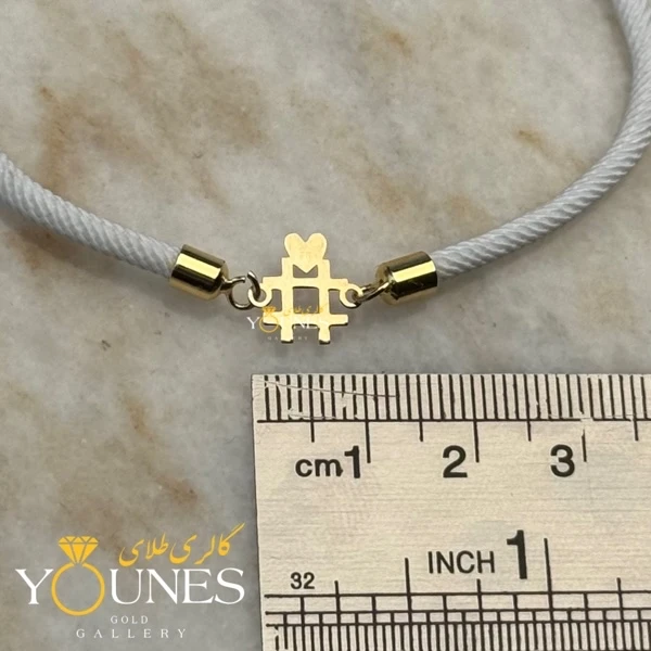 دستبند هشتگ قلب طلا لیزری